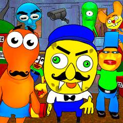 Download Sponge Neighbor Escape 3D [MOD Unlimited money] for Android