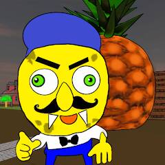 Download Neighbor Sponge. Scary Secret [MOD Unlimited money] for Android