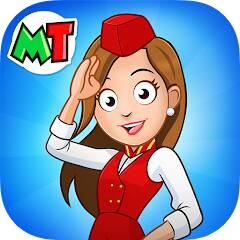 Download My Town Airport games for kids [MOD coins] for Android