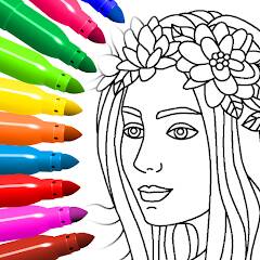 Download Coloring for girls and women [MOD coins] for Android