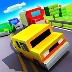 Download Blocky Highway: Traffic Racing [MOD Unlimited coins] for Android
