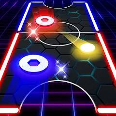 Download Air Hockey Glow HD Ultimate 2D [MOD money] for Android